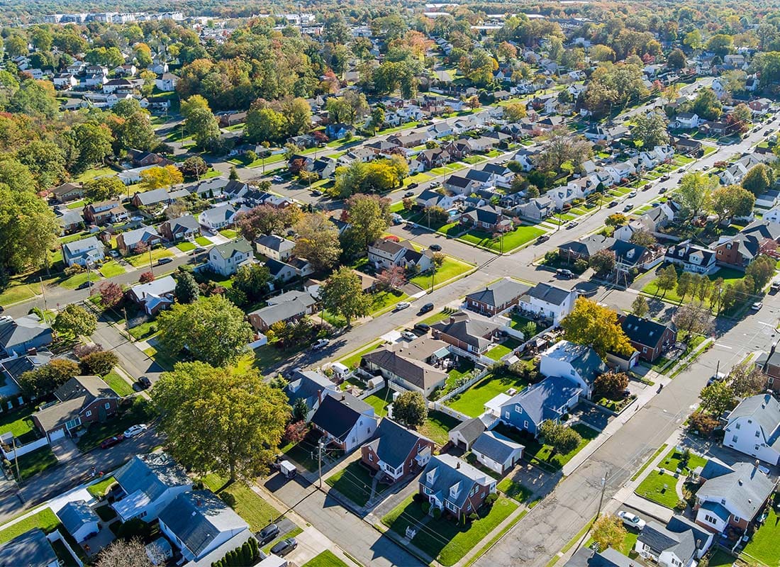 Vorhees, NJ - Residential Area With Nice Houses and Lush Trees in New Jersey